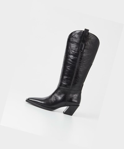 Vagabond Alina Höga Stövlar Dam Svarta | 89325-PQUD