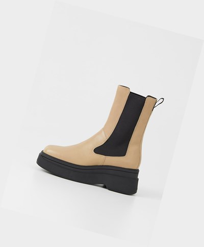 Vagabond Carla Chelsea Stövlar Dam Beige | 81607-NXMI