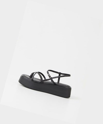 Vagabond Courtney Platå Sandaler Dam Svarta | 89614-EQYU