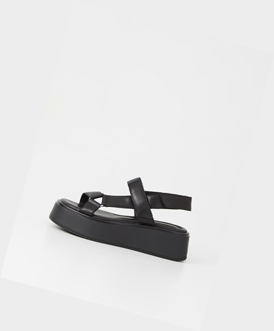 Vagabond Courtney Platå Sandaler Dam Svarta | 96405-SNHY